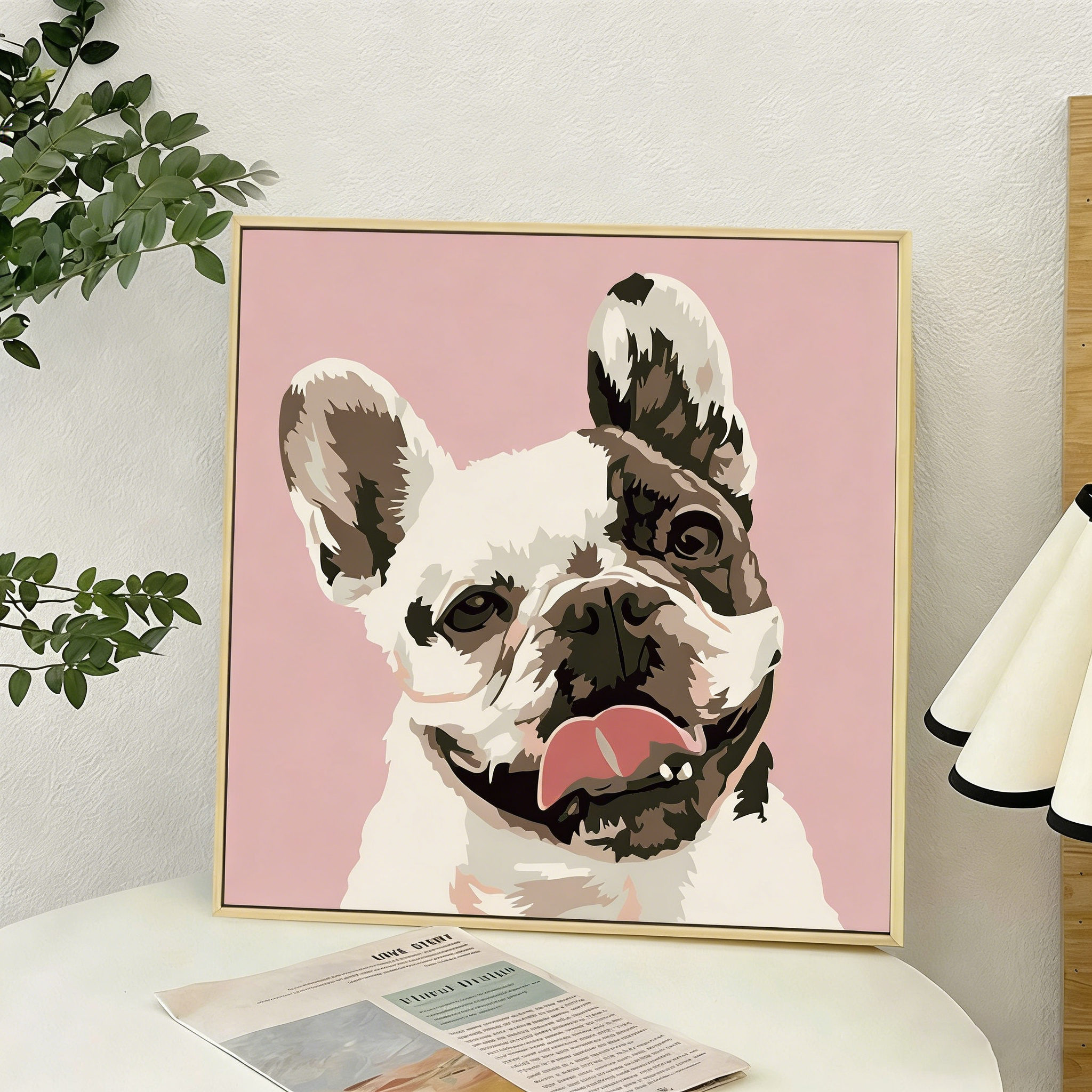 Hand-Painted Style DIY Paint by Numbers Animal Art